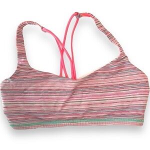 Lululemon Free to Be Me Sports Bra | Bungee Straps | Pink Space Dye | Size 4